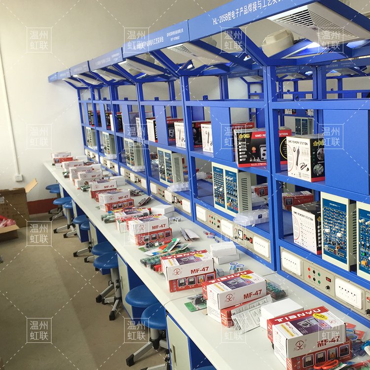 虹聯(lián)hl-205b型電子產(chǎn)品焊接與工藝實(shí)訓(xùn)臺(tái)雙面四組 批發(fā)實(shí)驗(yàn)設(shè)備 - 愛